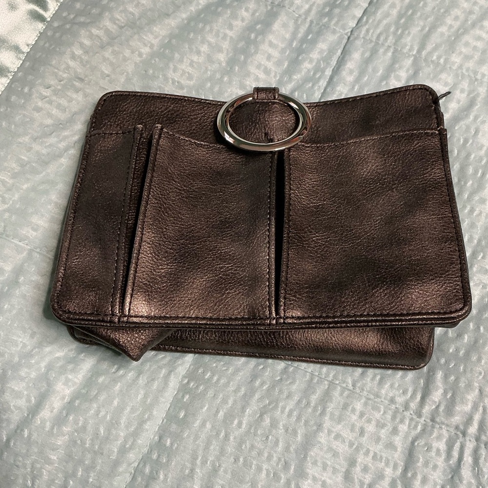 Bronze pouchee brand purse organizer